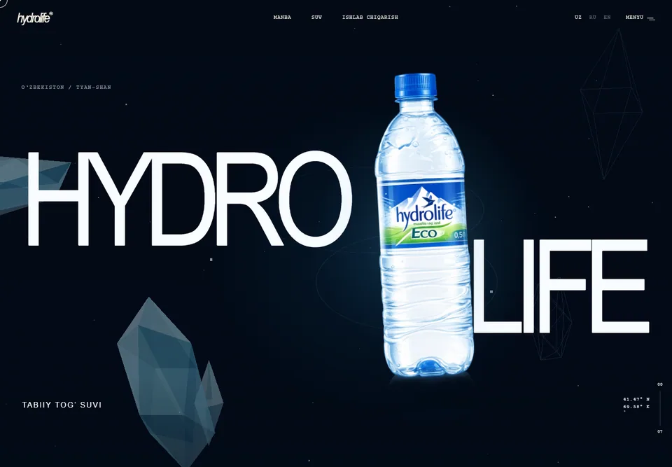 Hydrolife — website homepage