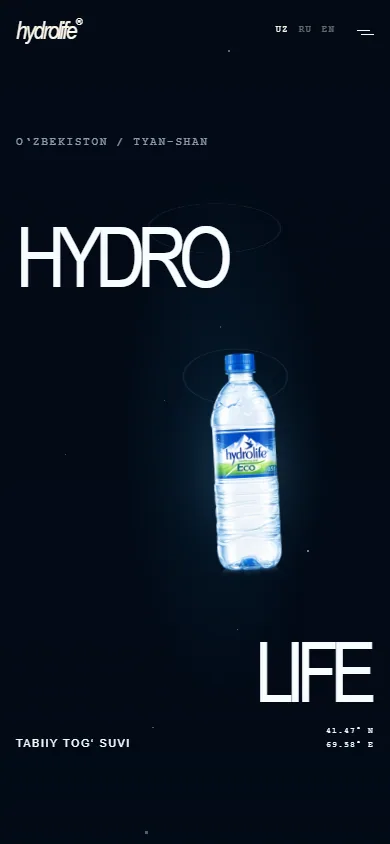 Hydrolife — mobile website